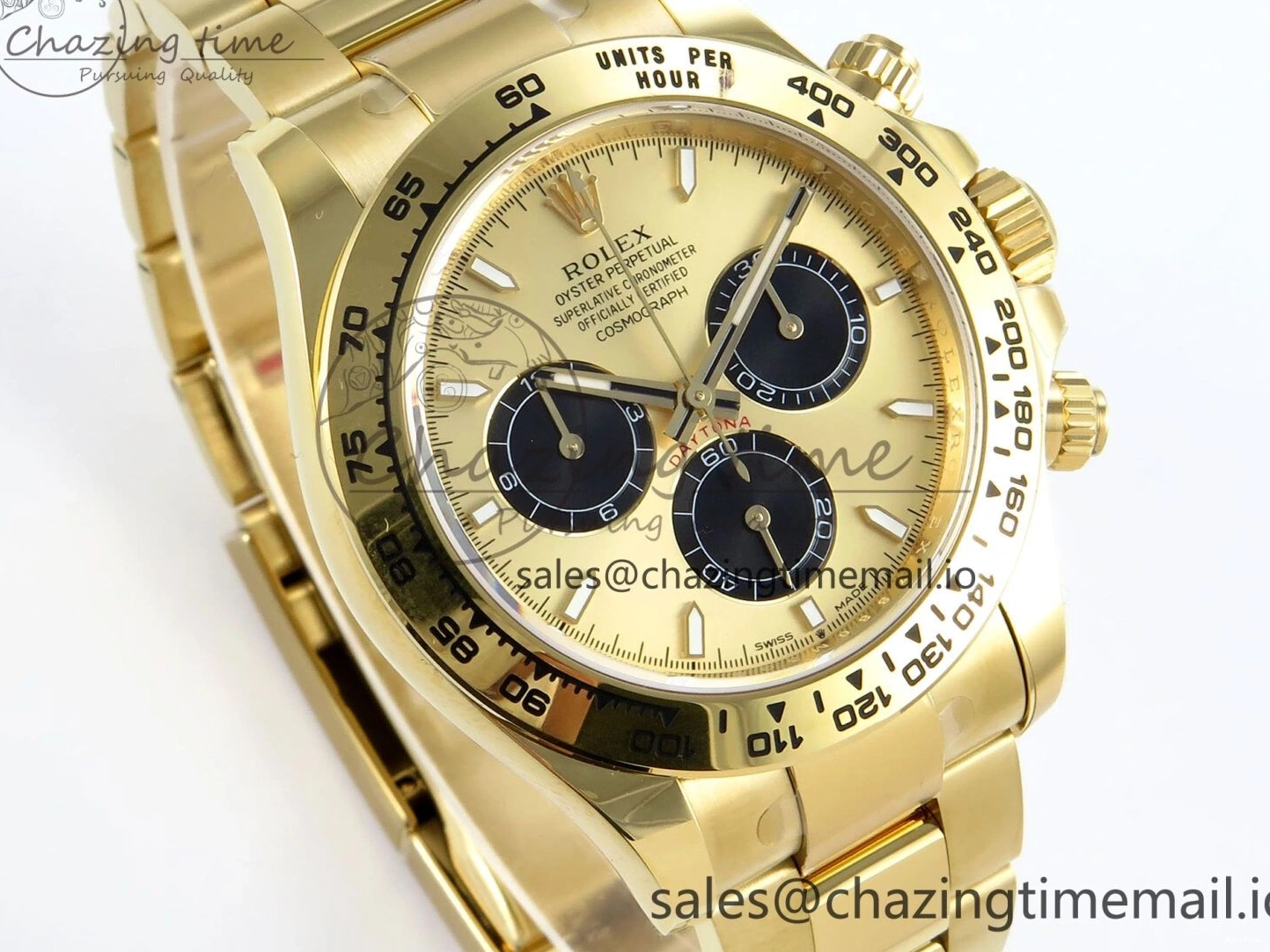 MiroTime 0318 Daytona 126508 APSF 1:1 Best Edition YG Black Dial on YG Braclet SH Unisex 739